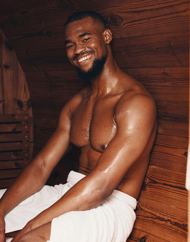 COLD PLUNGE <br>& SAUNA